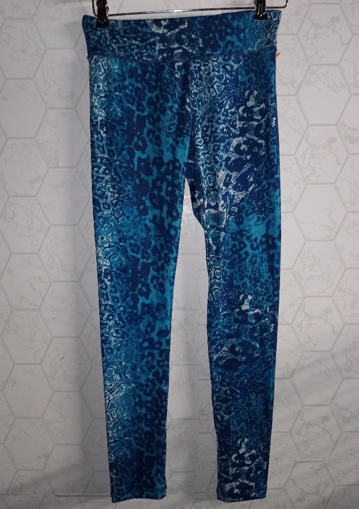 Blue Patterned Leggings - Picture 4 of 7